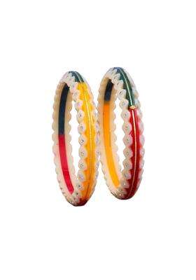 Bapasitaram Jewels Gold Pola Bangles for Women Elegant Traditional Bangles Pair for Bridal Wedding Ceremony