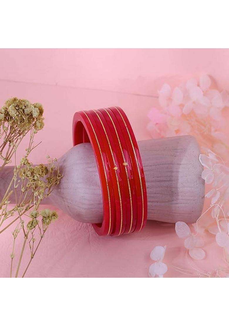 Bapasitaram Jewels 0 Point 100 Mil 22K Gold Pola Bangles for Women - Indya