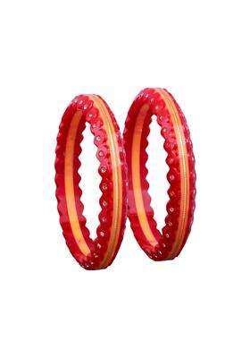 Bapasitaram Jewels Gold Pola Bangles for Women Handmade Decorative Traditional Bangles for Bridal Ethnic Wear