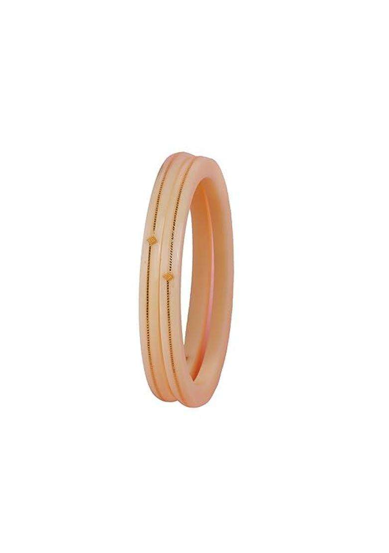 Bapasitaram Jewels 0 Point 100 Mil 22K Gold Pola Bangles for Women - Indya