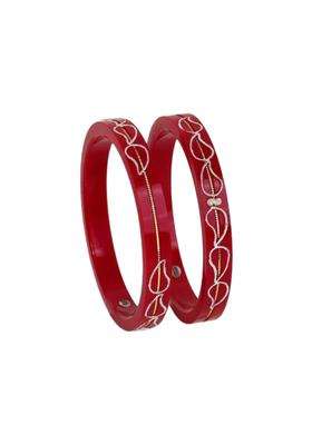 BAPA Sitaram Gold Bapasitaram Jewels 1 Gram with 925 Silver Pola Bangles and 22 Carate with 0 Point Set of 2
