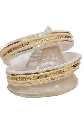 Purabi Jewels Original Shakha Badhano Bandhani with Triple Line Gold Plating for Women Yellow Gold Set of 2