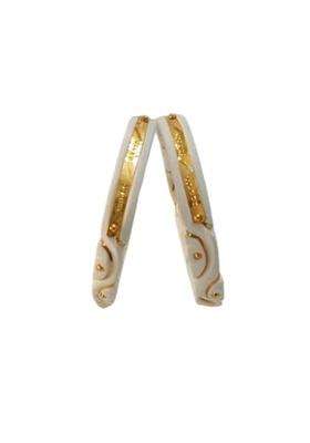 Purabi Jewels Original Shakha Badhano Bandhani with Gold Plating Kaju with Path Design for Women Set of 2