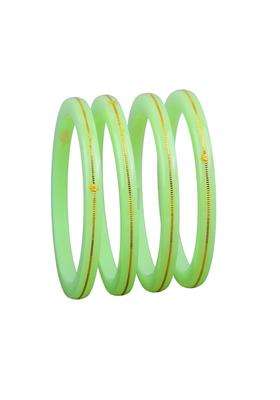 Bapasitaram Jewels Gold Pola Bangles for Women Elegant Ethnic Bangles Pair for Traditional Outfit