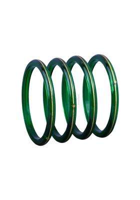 Bapasitaram Jewels Gold Pola Bangles for Women Ethnic Wear Handcrafted Bangles Pair for Festivals