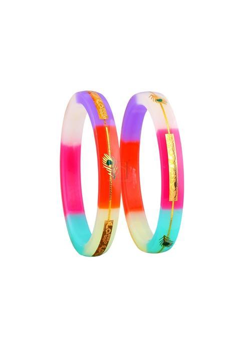 Bapasitaram Jewels Gold Pola Bangles for Women Traditional Handcrafted Designer Bangles Pair for Wedding