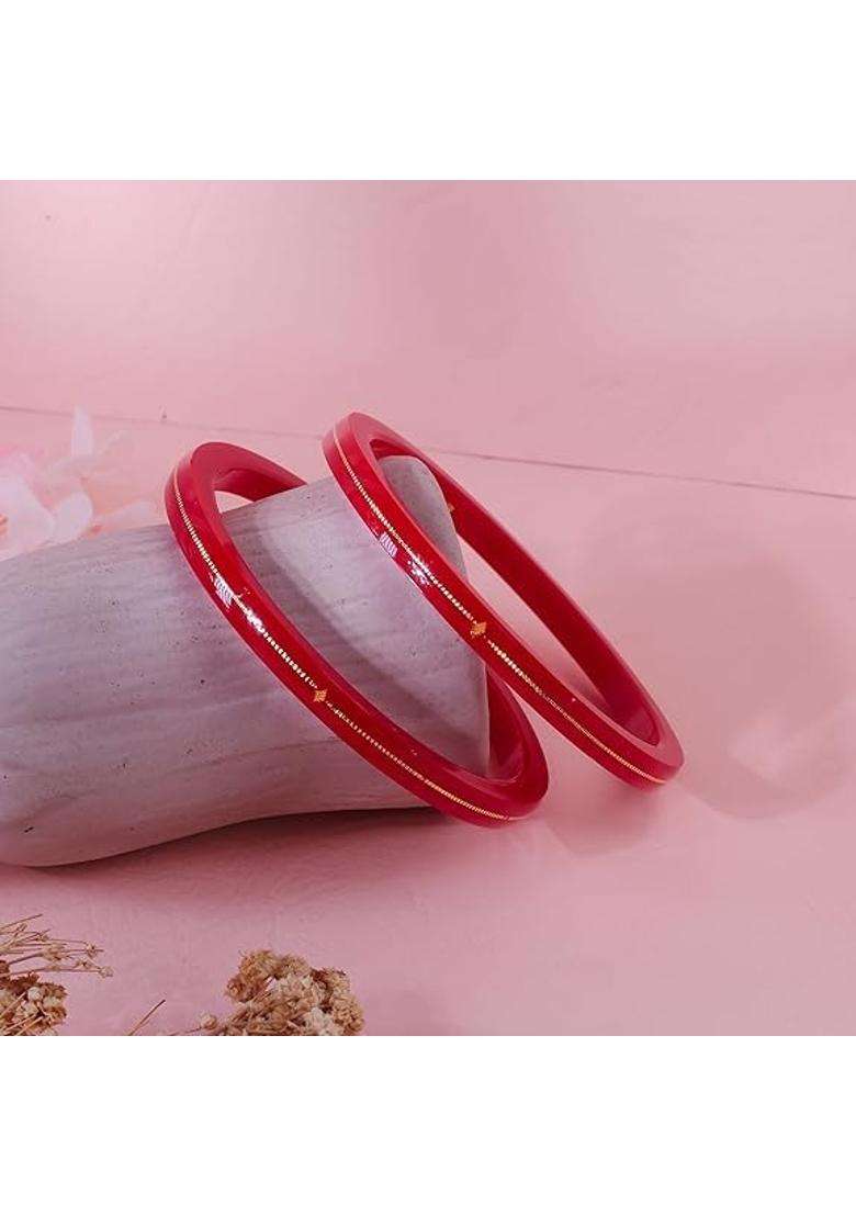 Bapasitaram Jewels 0 Point 100 Mil 22K Gold Pola Bangles for Women - Indya