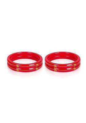 IP Jewellers Red IRA and PEU IP Jewellers 22K Hallmark Stamped Pola Bangles