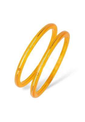 Hem Jewels by Ashok Jewellers 22KT 916 Yellow Gold Handmade Pola Bangles Wedding Chooda Churas Set of 2