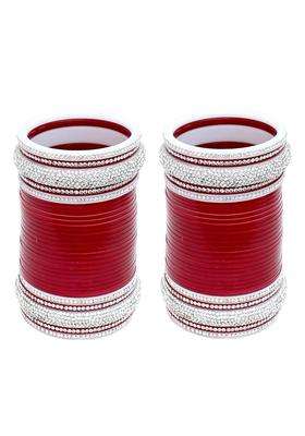Lucky Jewellery Bridal Bangle Set Dhanteras Diwali Bhai Dooj Collection Wedding Punjabi Chuda Designer Chura