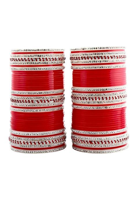 Lucky Jewellery Bridal Bangle Set Dhanteras Diwali Bhai Dooj Collection Wedding Punjabi Chuda Designer Chura