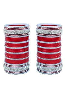 Lucky Jewellery Bridal Bangle Set Dhanteras Diwali Bhai Dooj Collection Wedding Punjabi Chuda Designer Chura