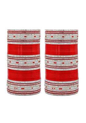 Lucky Jewellery Bridal Bangle Set Dhanteras Diwali Bhai Dooj Collection Wedding Punjabi Chuda Designer Chura