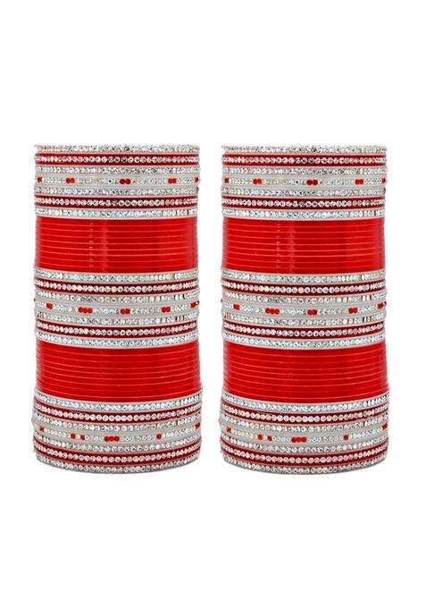 Lucky Jewellery Bridal Bangle Set Dhanteras Diwali Bhai Dooj Collection Wedding Punjabi Chuda Designer Chura