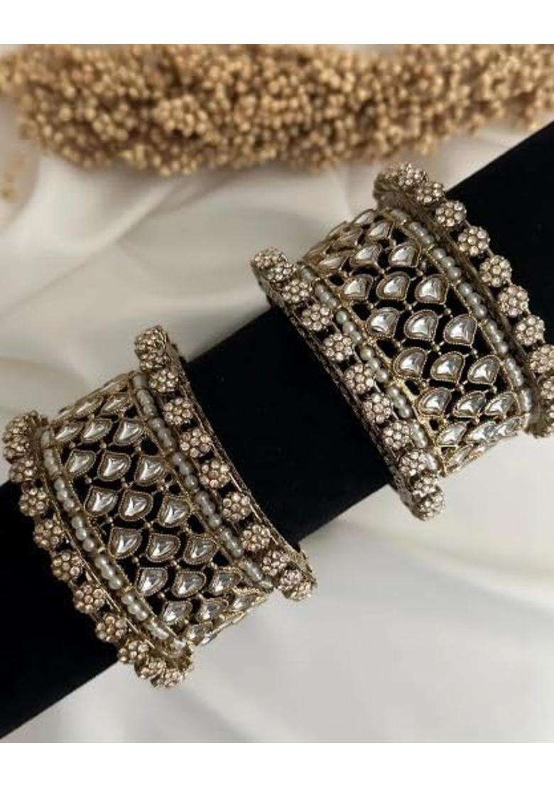 Zewar by Rajni Kundan Kade Bangles Indian Bangles Punjabi Bangles Set - Indya
