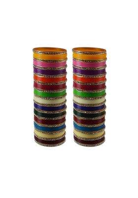 Vidhya Kangan Multi Colour Stone Stud Acrylic Bangle Very Extra Large Size