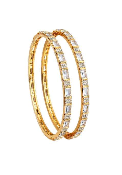 Marudhara Multicolor Stone Studded Bangle Set for Women and Girls Elegant Traditional Bangles