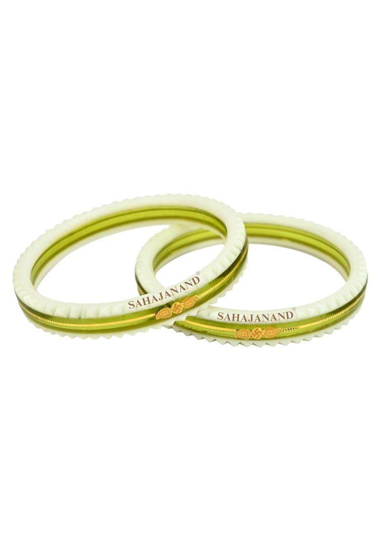 Sahajanand Ornaments Hinna 916 22K Gold Bangles - Indya