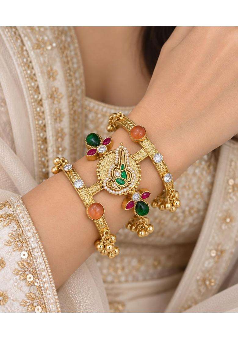 Tishya Jewels Noor E Kashmiri Kada for Women - Indya