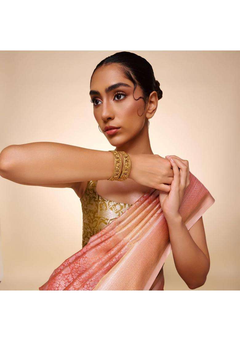 Kushals Fashion Jewellery Gold Plated Antique Bangles for Women Bridal and Occasion Wear - Indya