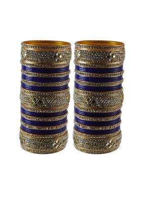 Vidhya Kangan Maroon Color Material Acrylic Stone Stud Bangle Extra Large and Plus Size Pack of 62