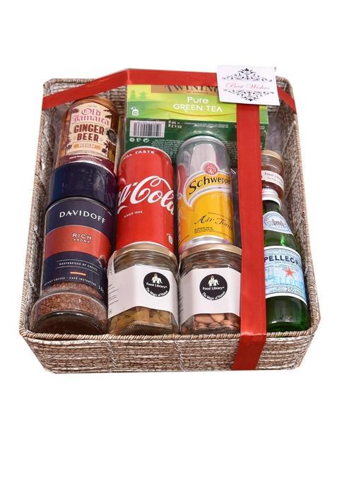 Food Library the Magic of Nature Elegant Luxury Gourmet Gift Hamper Basket