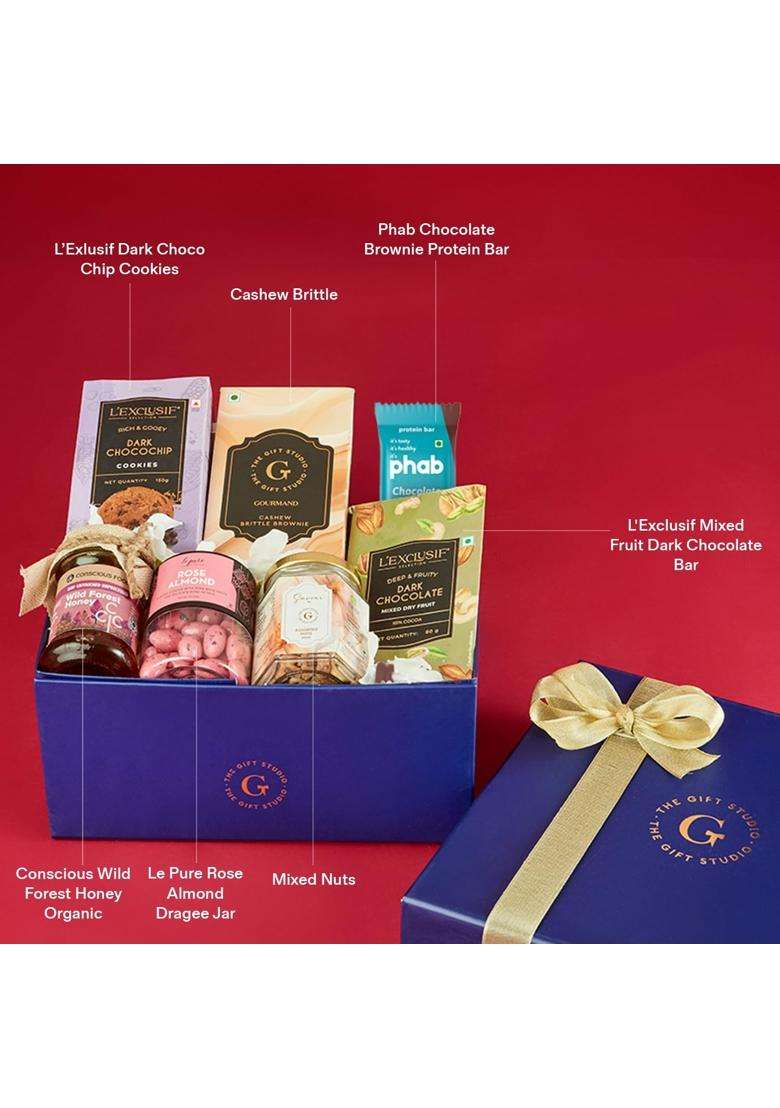 The Gift Studio Blue COM Indi Gourmet Gift Hamper - Indya