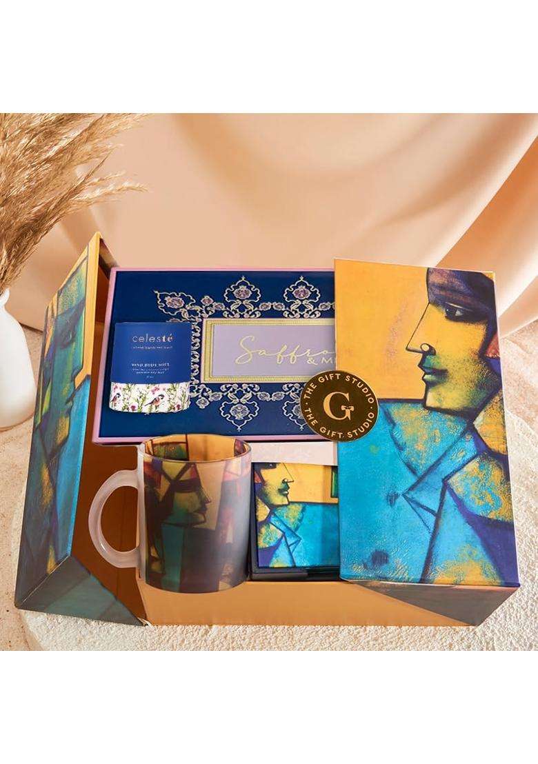 The Gift Studio COM Signature Tea Ritual Edit by Paresh Maity Luxury Art Inspired Gift Hamper with Celestial - Indya