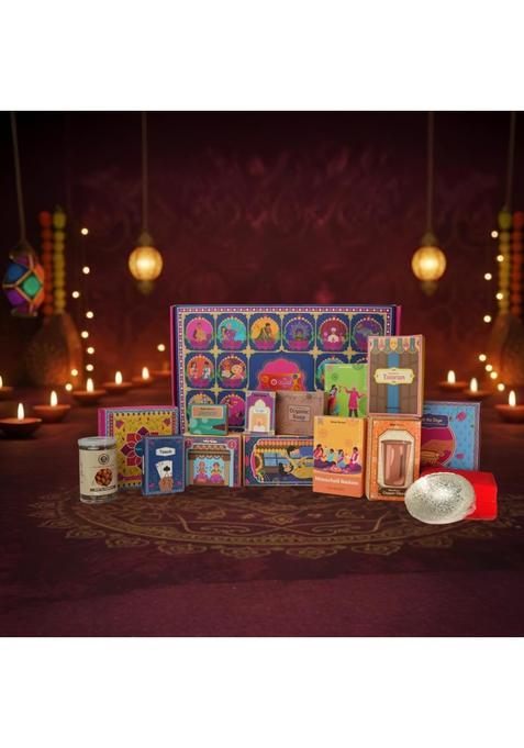 Roots Celebration Premium Gift Hamper 17 Curated Luxury Items Including Dry Fruits Decorative Accessories