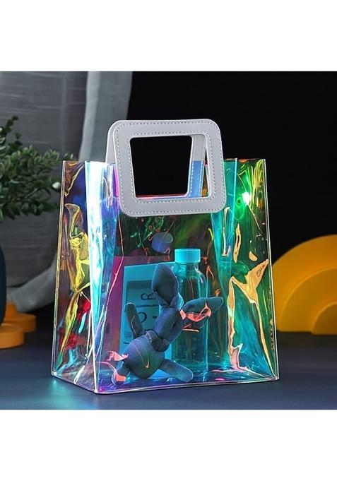 Satyam Kraft 48 Pcs Transparent Reusable Leather Goodie Bags