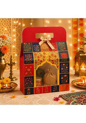 Satyam Kraft 24 Pcs Big Peacock Rajwadi Gift Box with Window Cardboarddecorative Gift Box for Raksha Bandhan