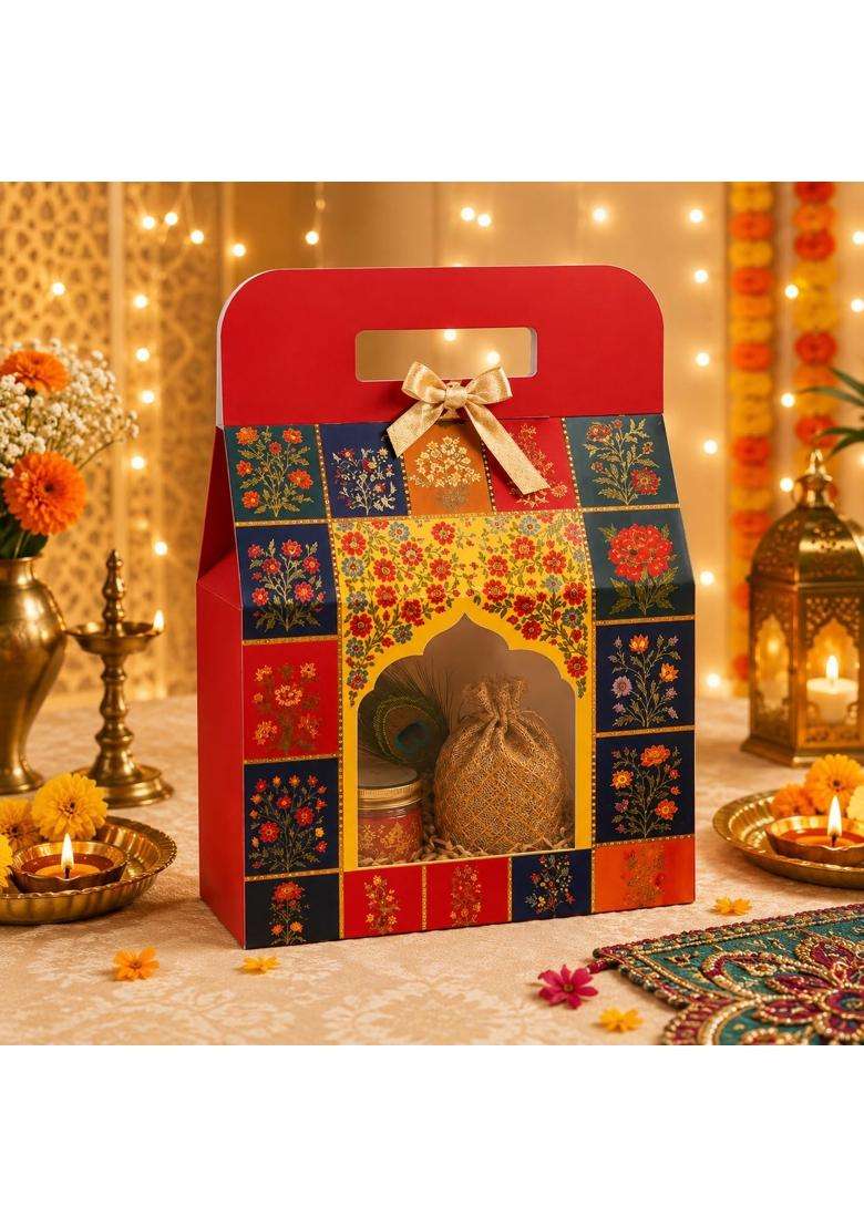 Satyam Kraft 24 Pcs Big Peacock Rajwadi Gift Box with Window Cardboarddecorative Gift Box for Raksha Bandhan - Indya