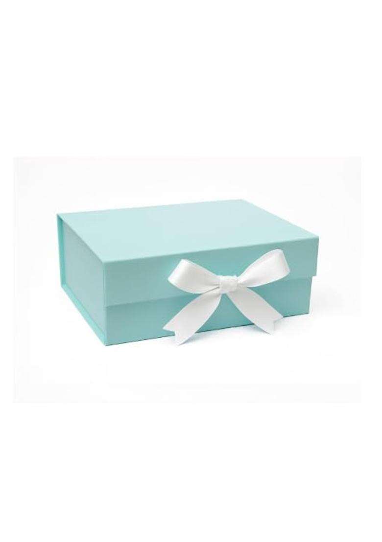 Small Gift Box Foldable Rigid Hamper with Ribbon and Greeting Card - Indya