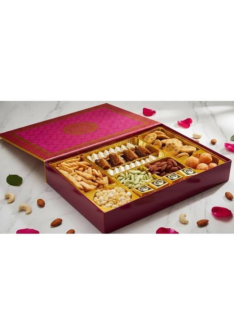 Ghasitaram Gifts Jaiccha Pink Bhaji Wedding Box Wedding Boxes