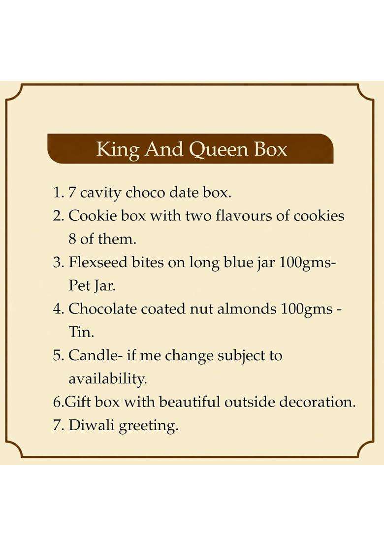 Indulgence by Shweta King and Queen Box Diwali Gift Hamper with Chocolates - Indya