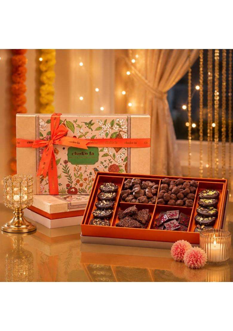 Chokola Brown Treasure Chocolate Box 570 G Premium Assorted Chocolate Gift Box - Indya