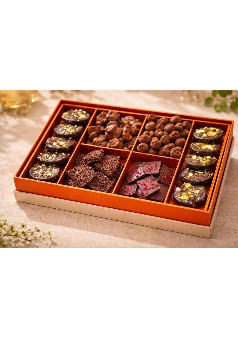 Chokola Brown Treasure Chocolate Box 570 G Premium Assorted Chocolate Gift Box - Indya