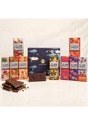 Ambriona Diwali Deepawali Chocolate Gift Hamper 9 Assorted Vegan and Gluten Free Chocolates