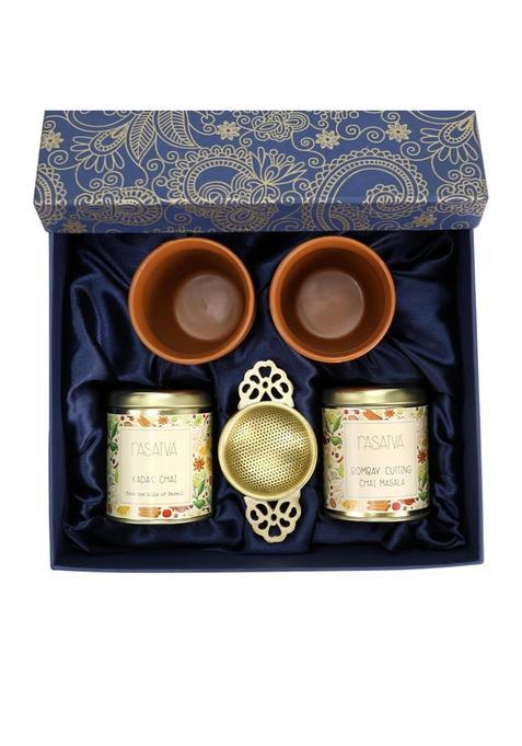 Rasatva Tea Gift Set Kadak Chai 40G Bombay Cutting Chai Masala 30G