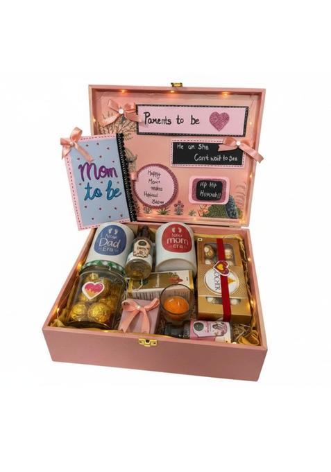 Ayurshree Herbal Care Pink Mom to Be Gift Hamper for Expecting Mothers Pregnancy Gift Box with New Mom and New