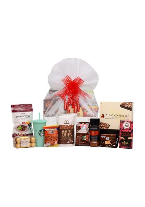 The Gift Tree White Coffee Chocolates Nuts Finest Hamper Gift for Birthday Anniversary Family Pack of 11