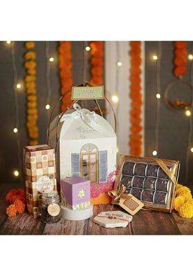 Chocovic French Window Diwali Special Hamper Premium Indian Sweets and Snacks Gift Box