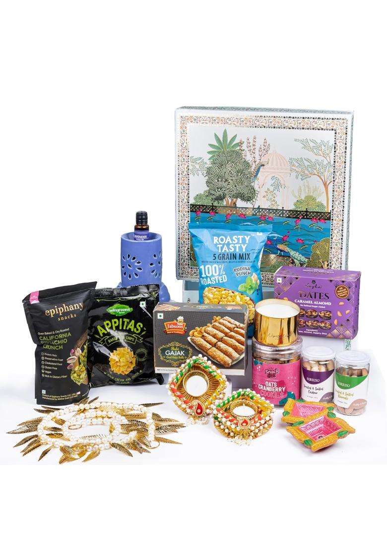 The Gift Tree Diwali Gift Hamper Diwali Dry Fruits and Cookies - Indya