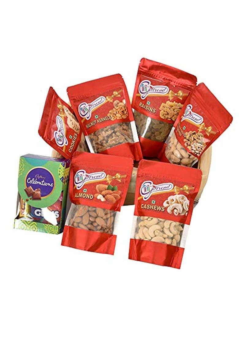 Giftrend Diwali Dry Fruits Gift Hamper for Family and Neighbours - Indya