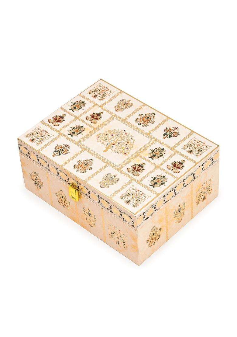 LINE N Curves Dry Fruit Packing Box Premium Gift Hamper Return Gift Boxes Set of 5 - Indya