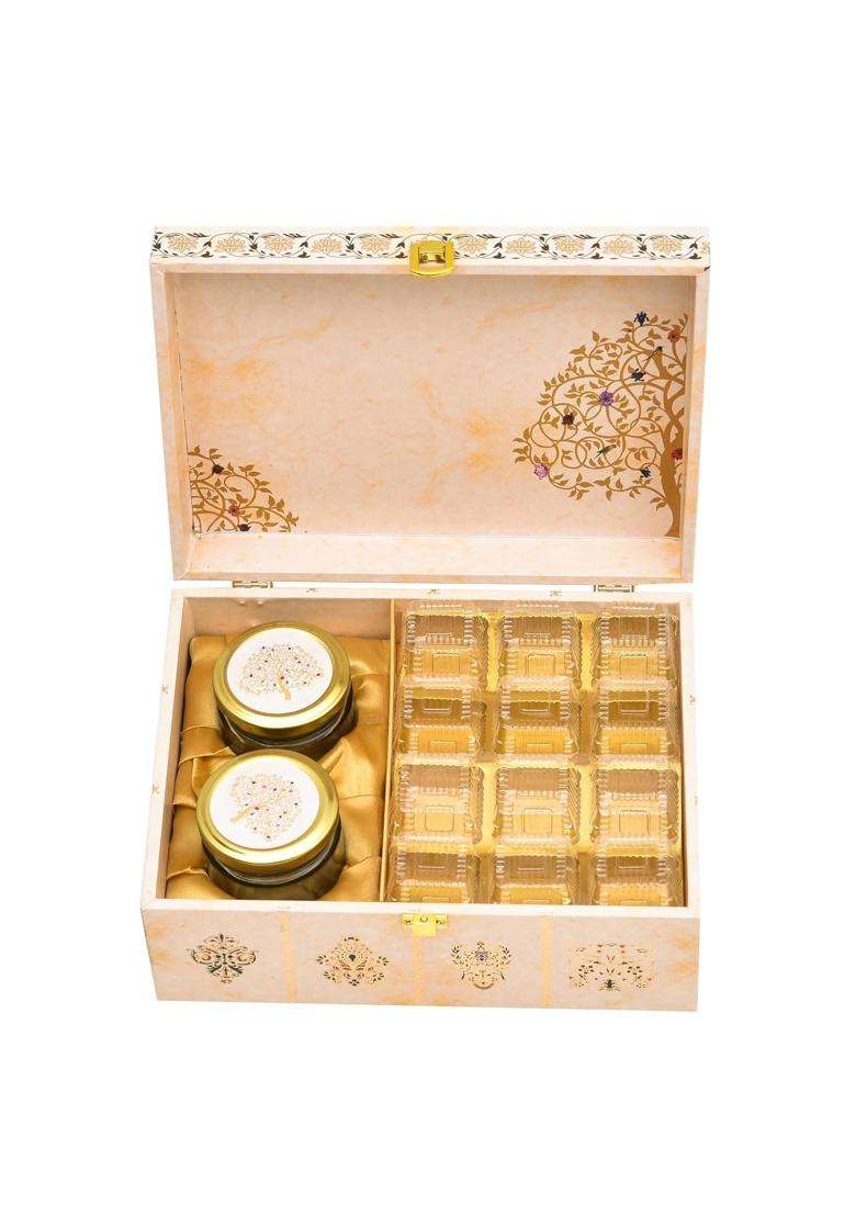 LINE N Curves Dry Fruit Packing Box Premium Gift Hamper Return Gift Boxes Set of 5 - Indya