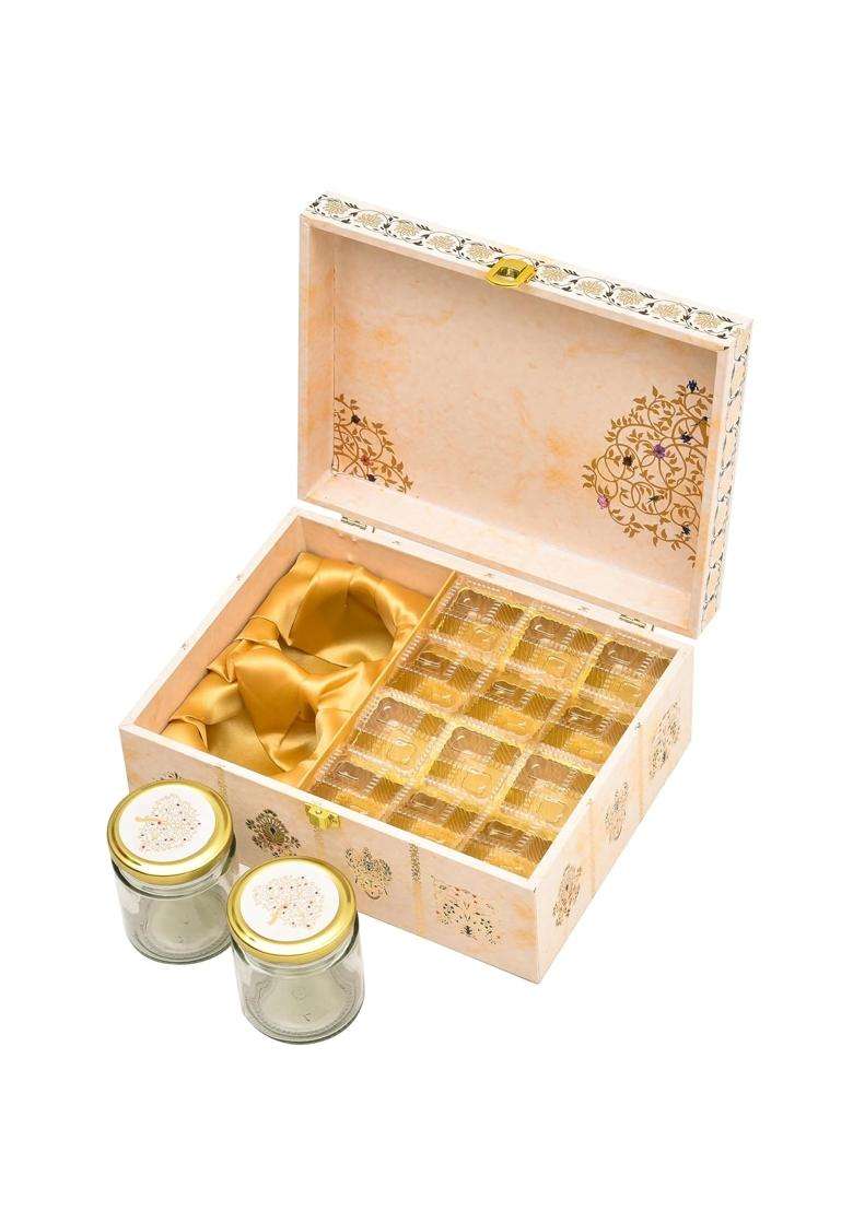 LINE N Curves Dry Fruit Packing Box Premium Gift Hamper Return Gift Boxes Set of 5 - Indya