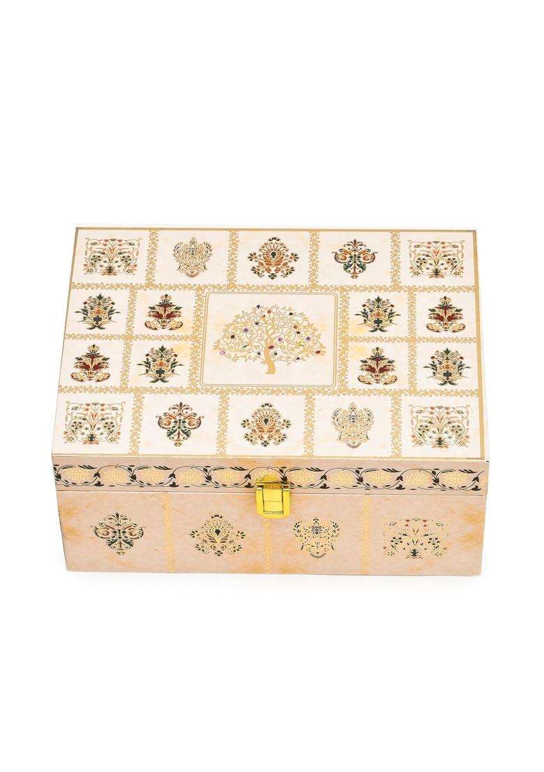 LINE N Curves Dry Fruit Packing Box Premium Gift Hamper Return Gift Boxes Set of 5 - Indya