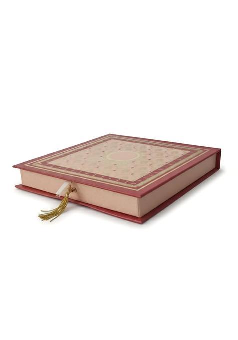 Book Style Mithai and Gift Box Premium Hardboard Shagun Hamper with Gold Tassel