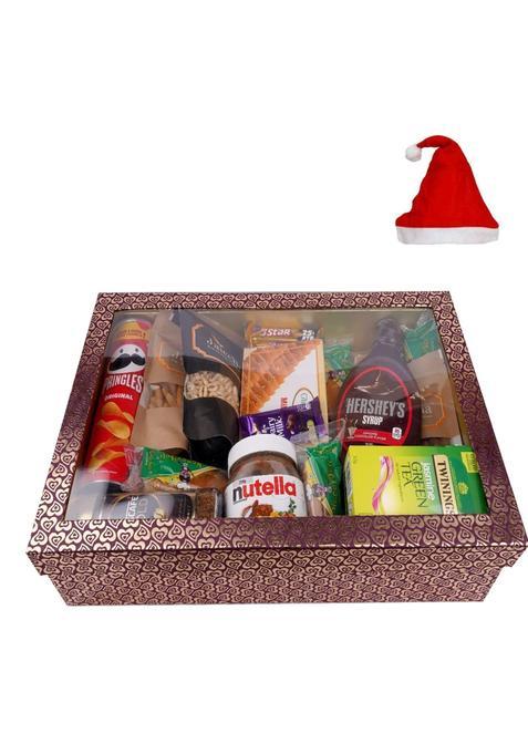 Jaiccha Ghasitaram Christmas Gifts Big Hamper Box of 20 Goodies with Milk Cake